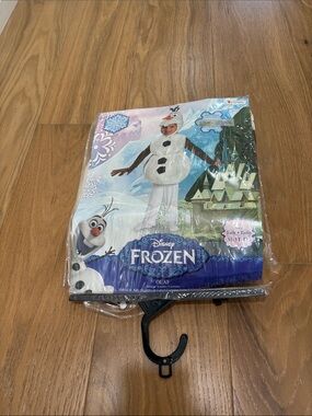 Disney Olaf Snowman Costume Toddler M 3T-4T 3 Piece Set White with Black Accents